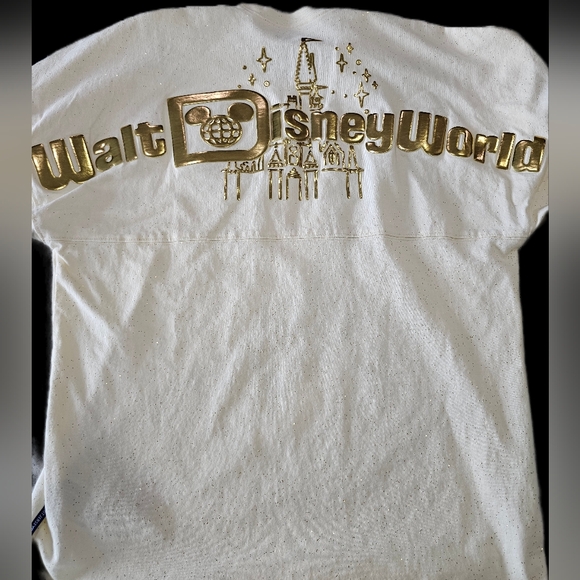 Disney Other - Walt Disney World Gold Cinderella Castle Glitter Spirit Jersey
